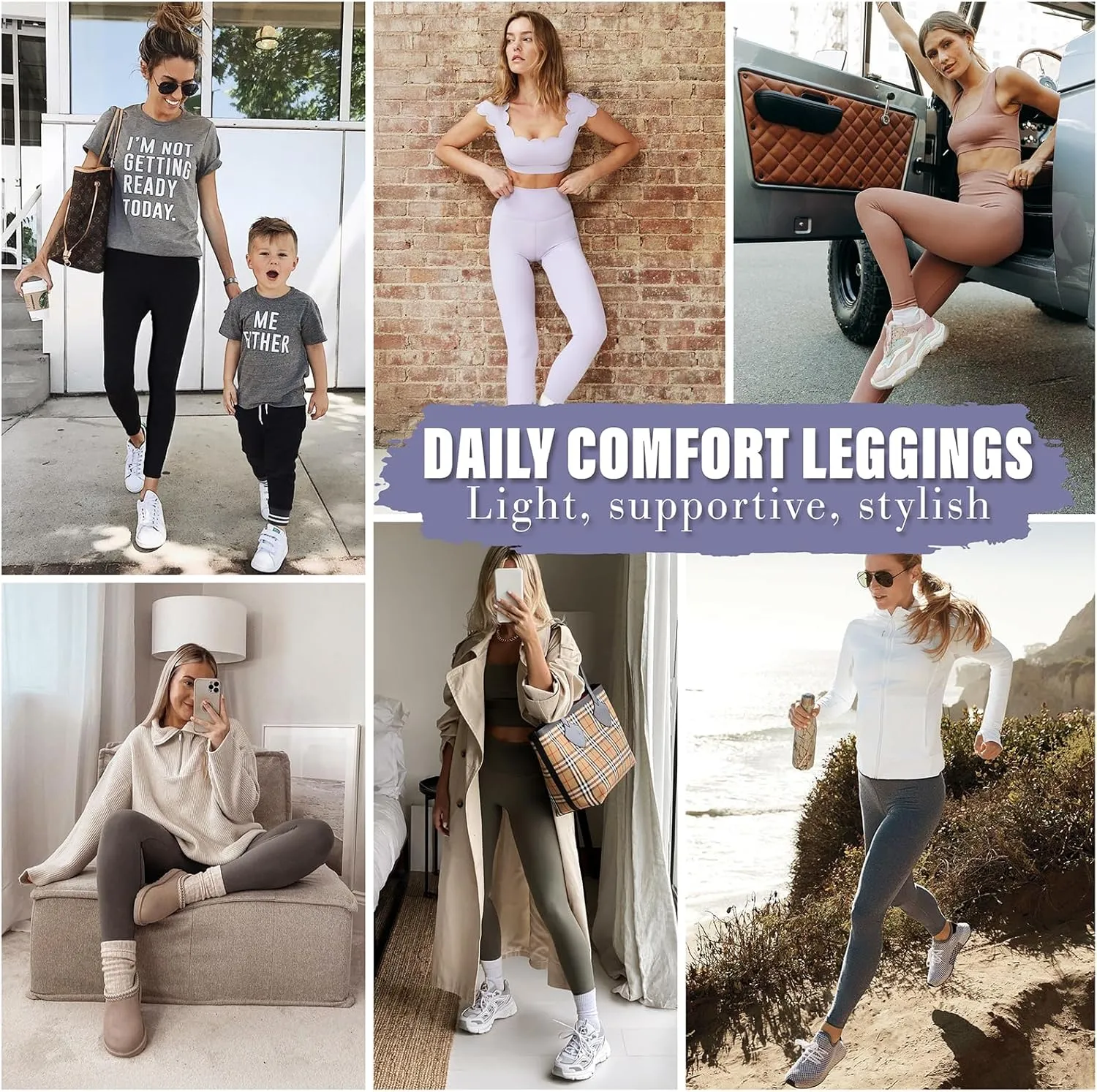 3 Pack Leggings with Pockets for Women,Butt Lift High Waisted Tummy Control Workout Yoga Pants Reg & Plus Size