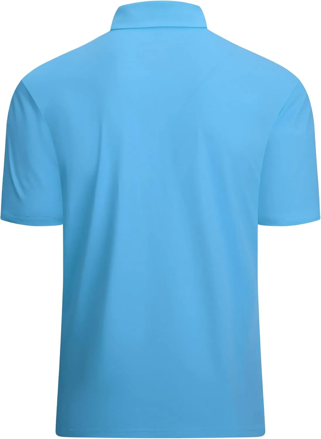 Alex Vando Mens Striped Golf Shirt Moisture Wicking Quick-Dry Sports Polo Shirts