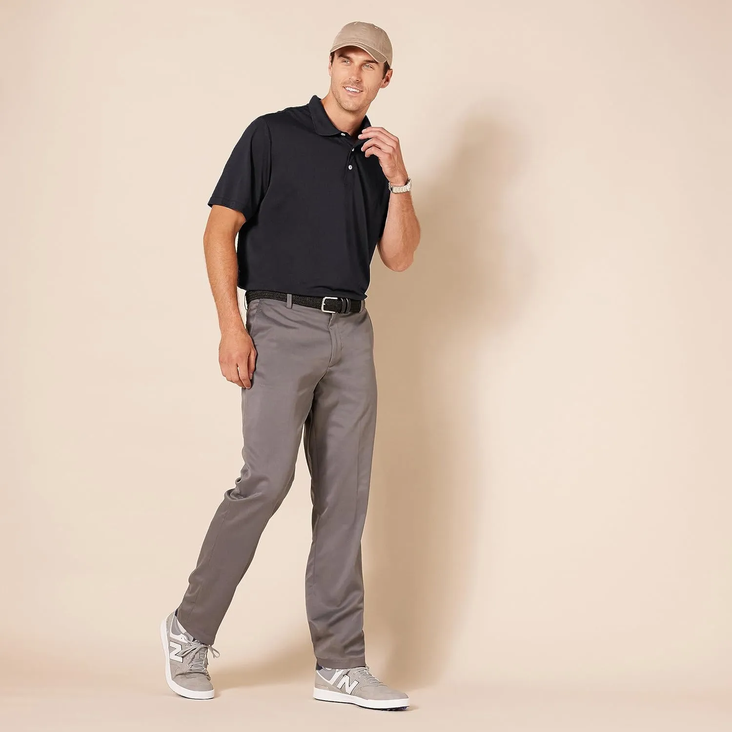 Amazon Essentials Men's Golf Polo Shirt, Quick Dry, Short Sleeve