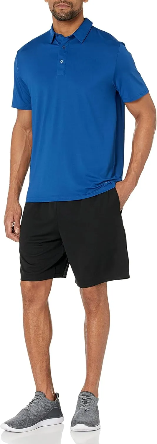 Amazon Essentials Men's Slim-Fit Quick Dry Tech Stretch Lightweight Golf Polo Shirt