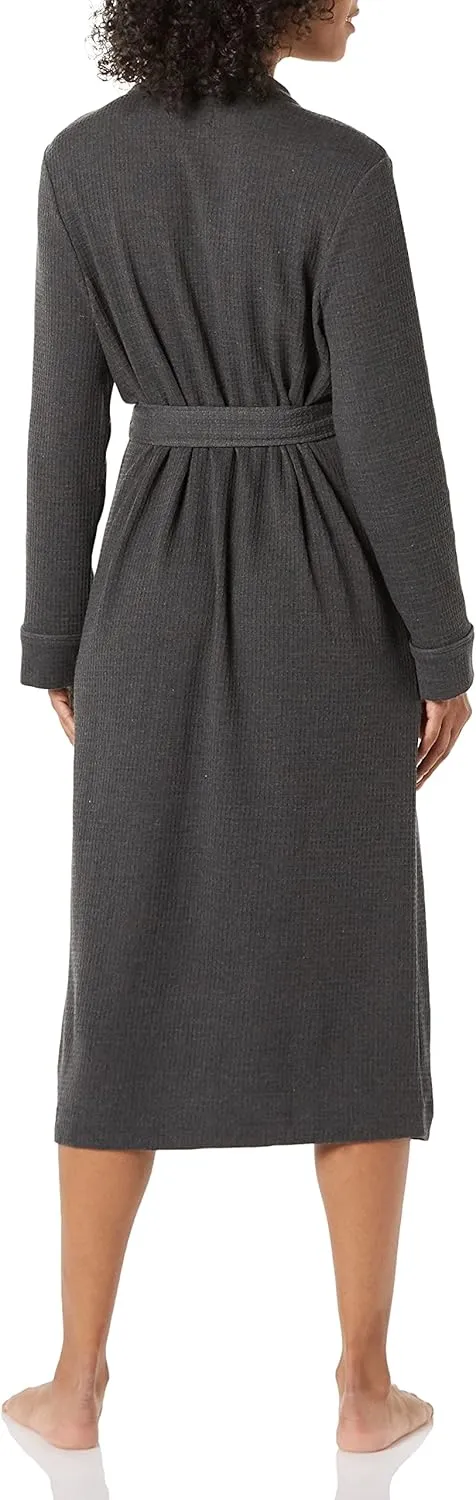 Amazon Essentials Women's Lightweight Waffle Full-Length Robe (Available in Plus Size)