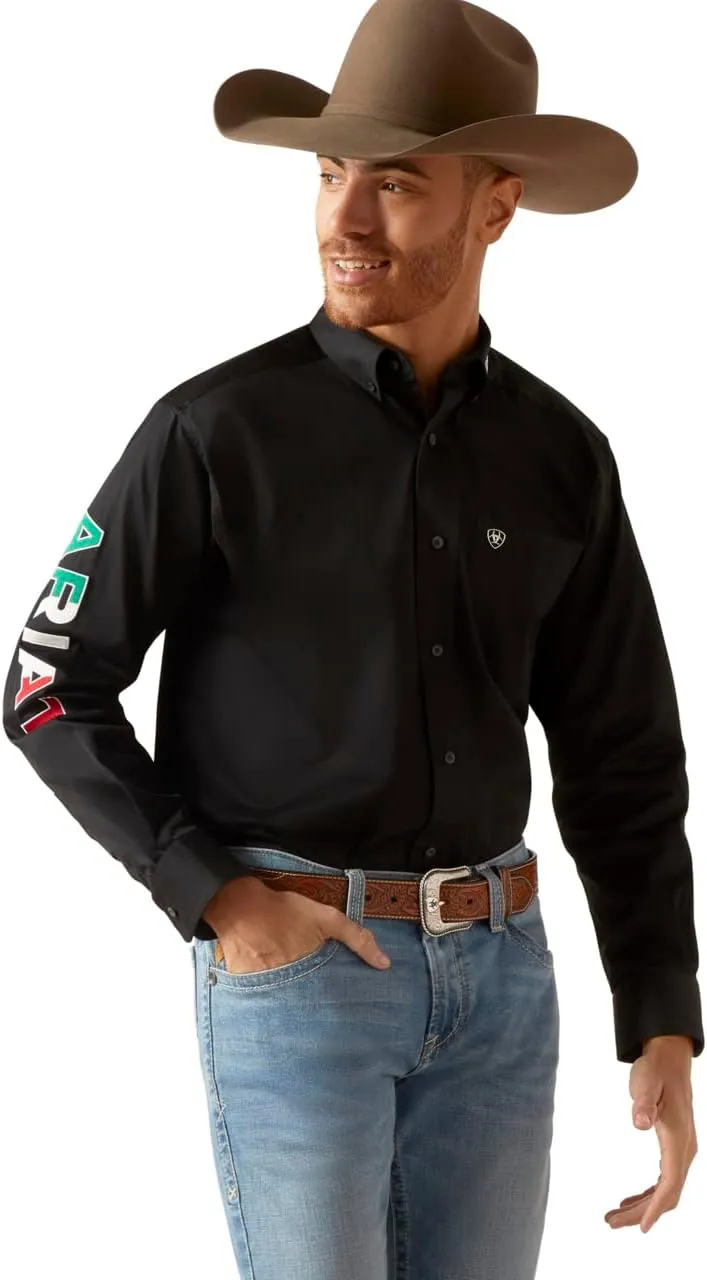 ARIAT Men's Team Logo Twill Classic Fit Shirt