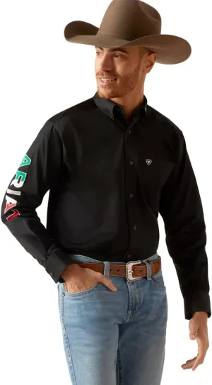 ARIAT Men's Team Logo Twill Classic Fit Shirt