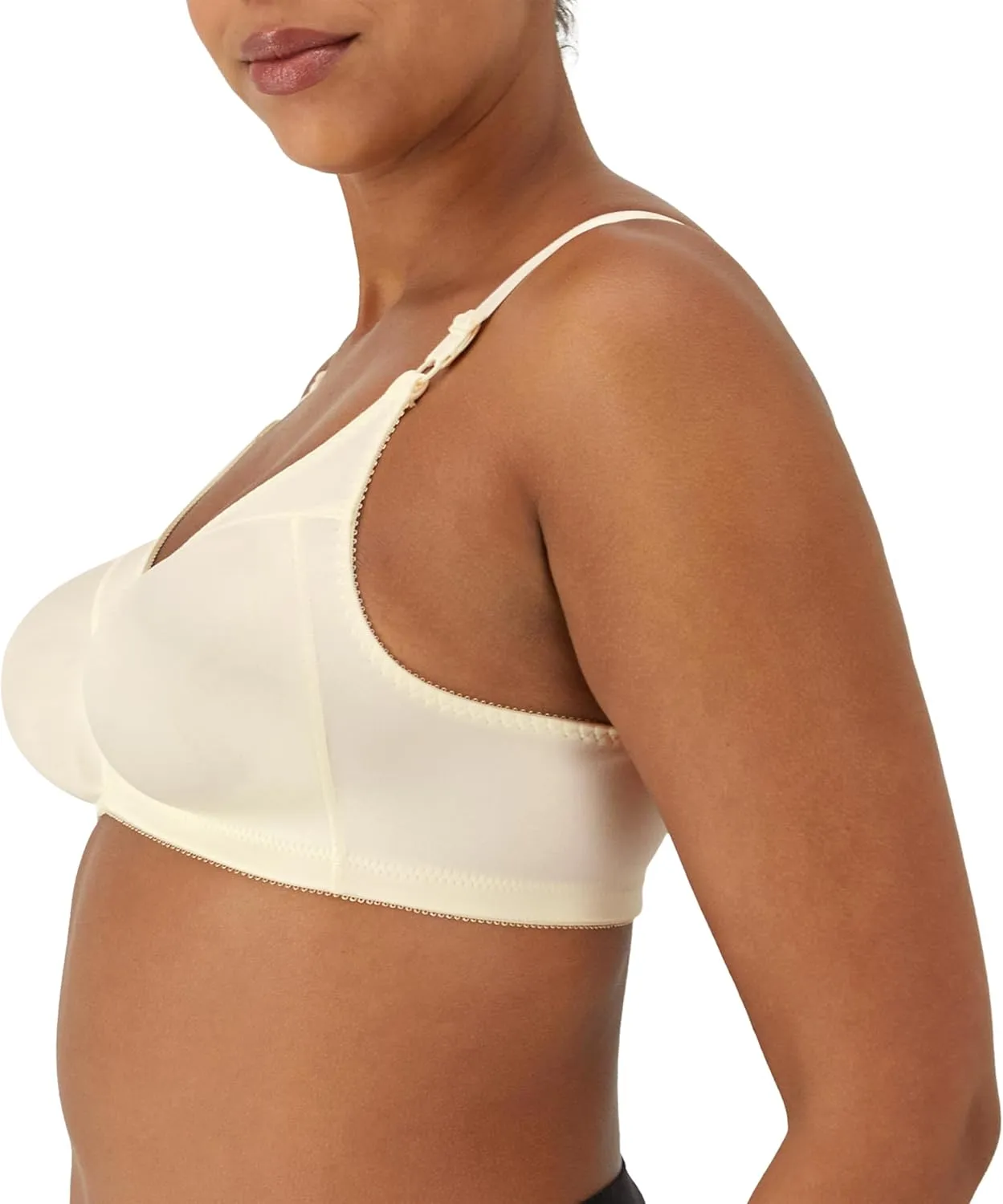 Bali Women's Double Support Wireless Bra, Comfortsoft Full-coverage Wirefree Bra, Df3820