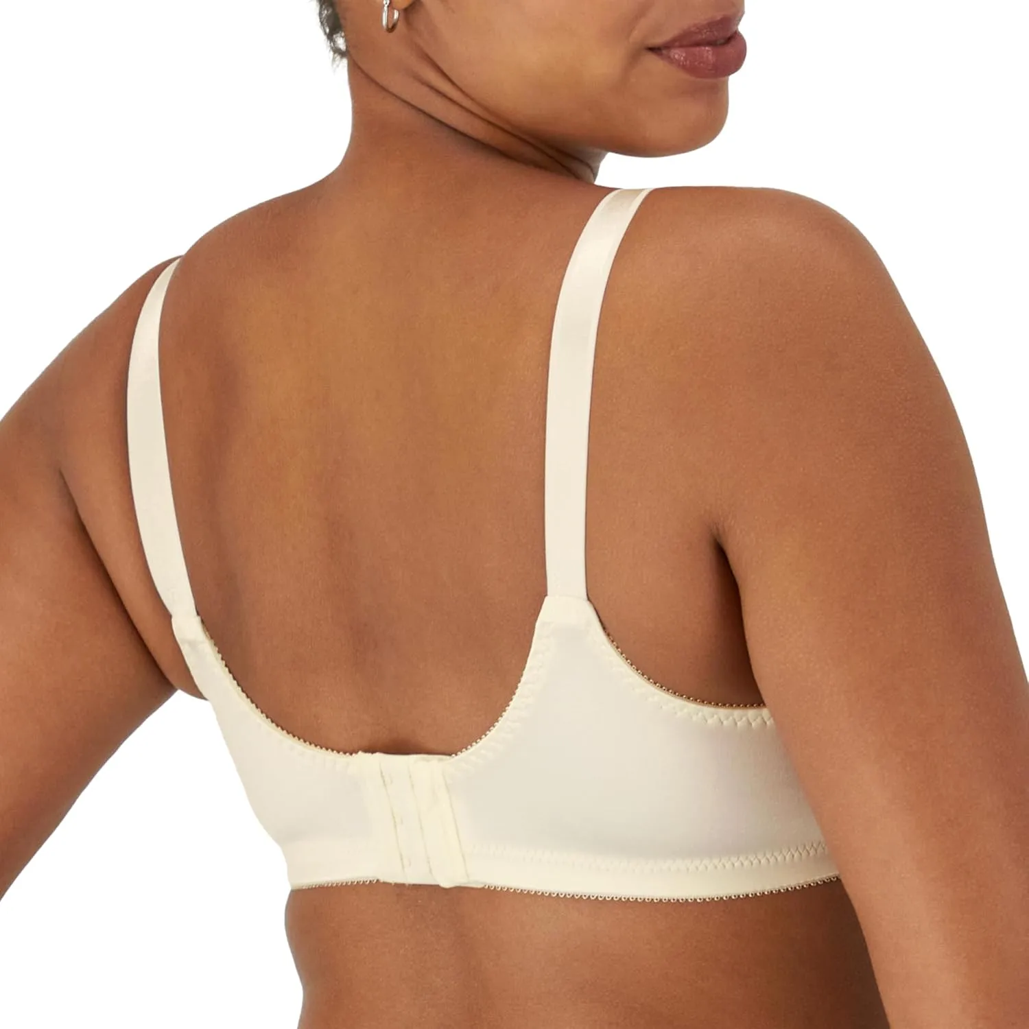Bali Women's Double Support Wireless Bra, Comfortsoft Full-coverage Wirefree Bra, Df3820