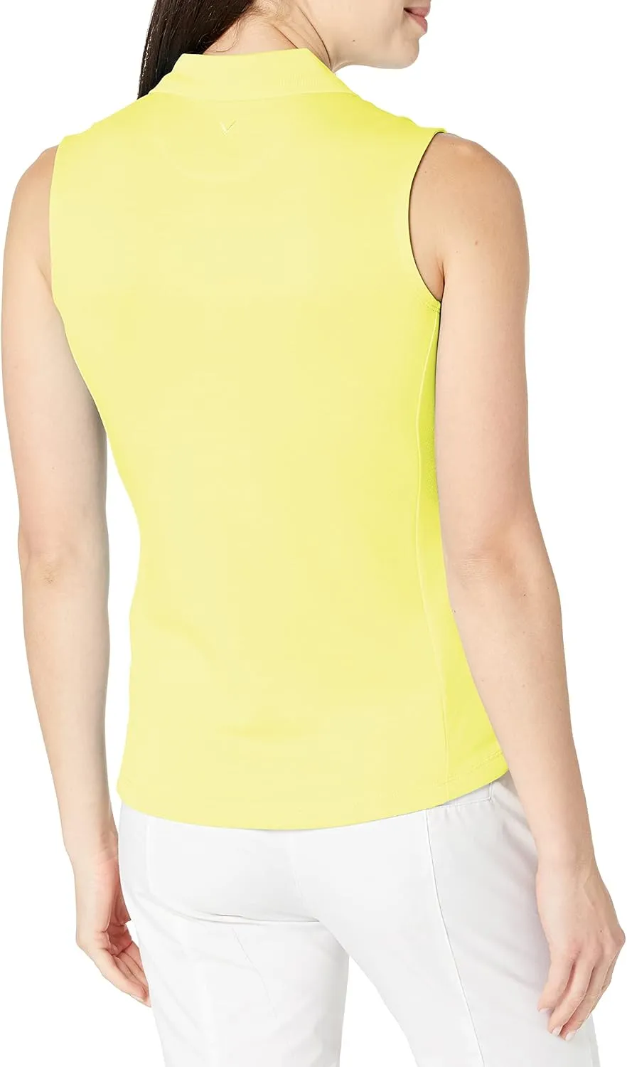 Callaway Womens Opti-Dri Sleeveless Golf Polo with UV Block Sun Protection, Flexible Fit, Ladies Performance Apparel