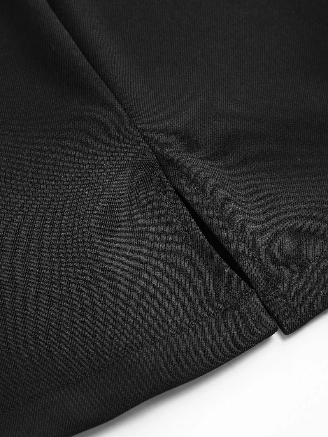 CIDER High Waist Zip Up Slit Mini Skirt