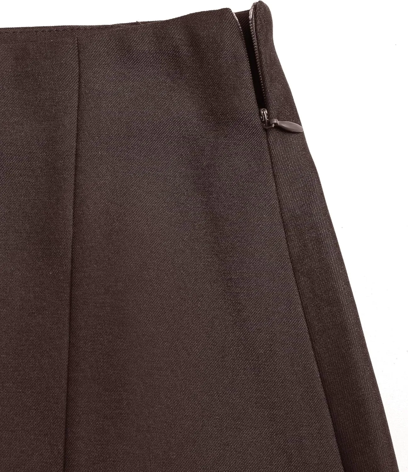 CIDER High Waist Zip Up Slit Mini Skirt