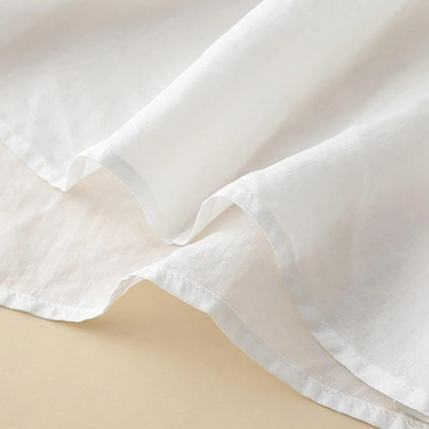 Cotton Linen Tops for Women Trendy Embroidered Blouses Short Sleeve Crew Neck Boho Tunic Tops Casual Loose T-Shirt