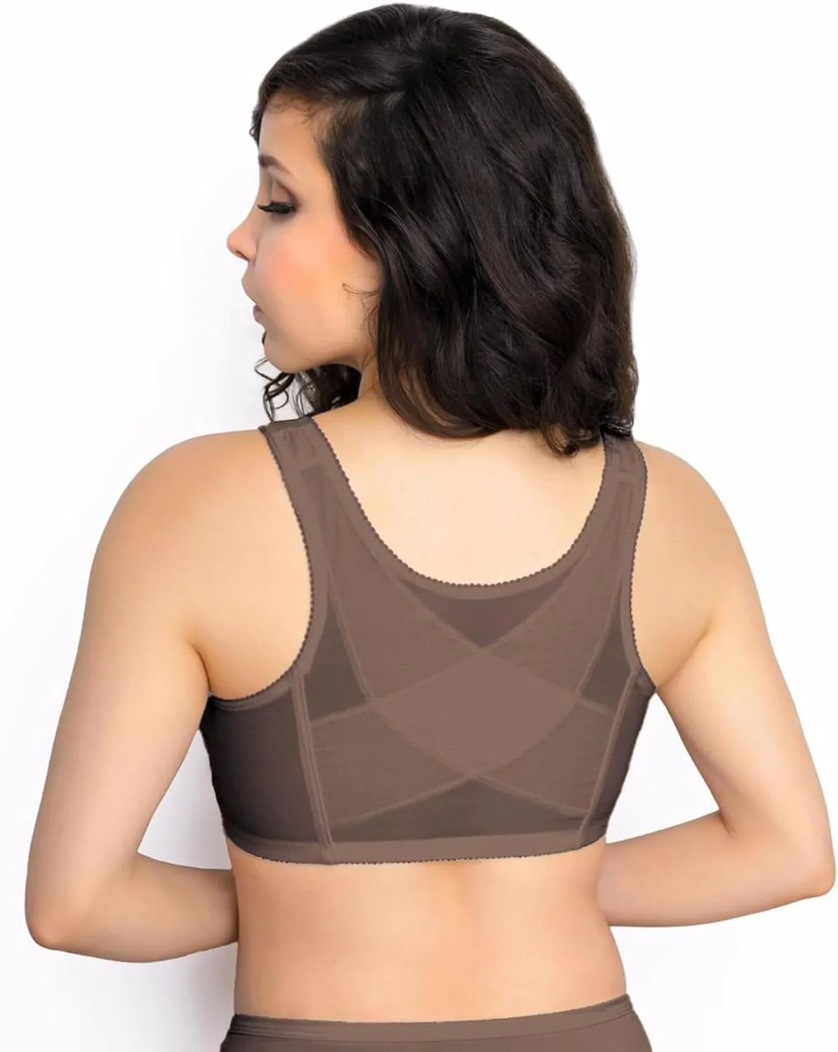 Exquisite Form 5100565 FULLY Lace Wireless Back & Posture Support Bra with Front Closure