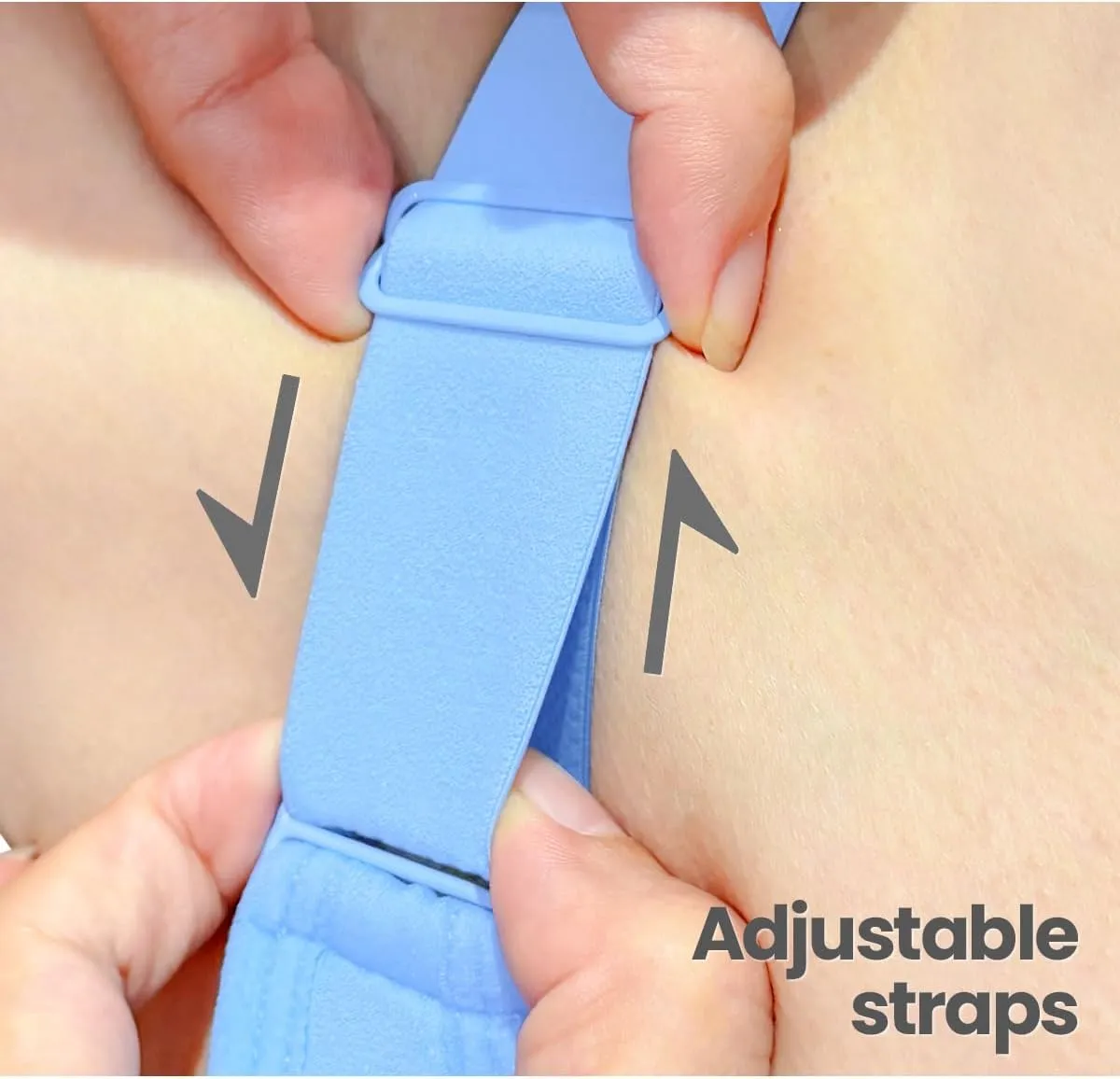 FITTIN Sports Bras Pack for Women: Padded Support Adjustable Strap Racerback Bra for Workout Gym Yoga Large Bust