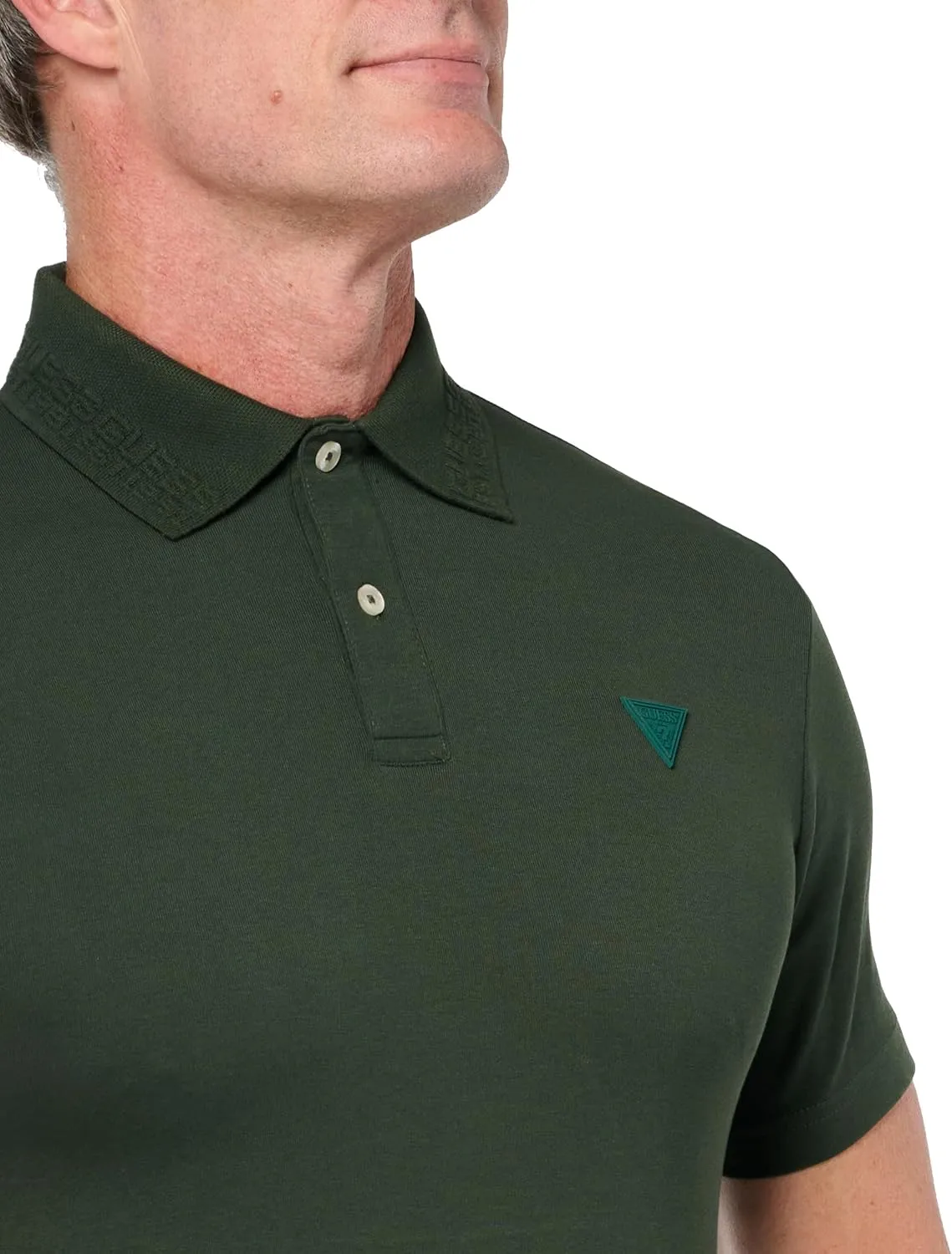 GUESS Men's Short Sleeve Eco Nolan Polo