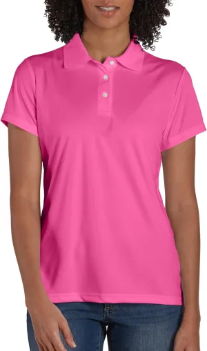 Hanes Women's Sport Cool DRI Polo Shirt, Moisture-Wicking Performance Polo Shirt for Women