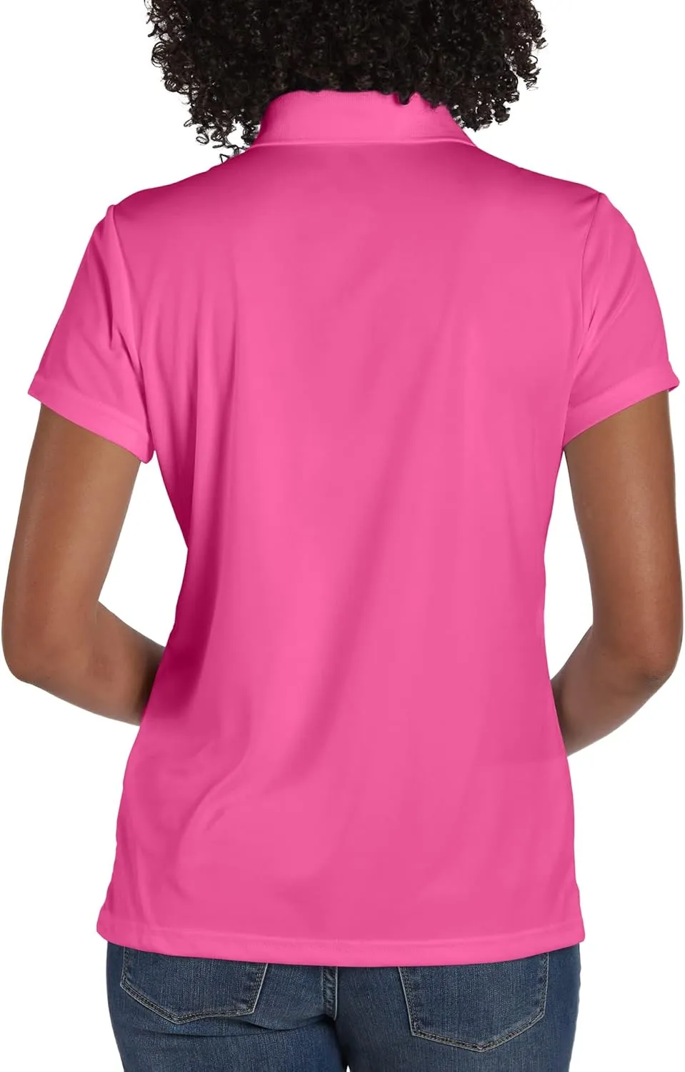 Hanes Women's Sport Cool DRI Polo Shirt, Moisture-Wicking Performance Polo Shirt for Women