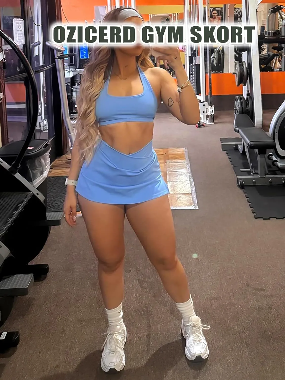 High Waisted Golf Skort Tennis Skirt for Women Bodycon Mini Skirt Short Pickleball Athletic Skirt with Shorts
