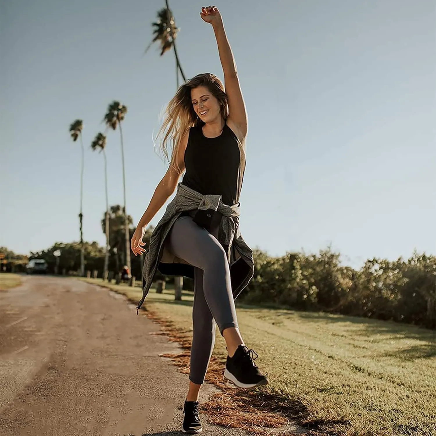 High Waisted Leggings for Women - Soft Athletic Tummy Control Yoga Pants for Cycling Dance Tights