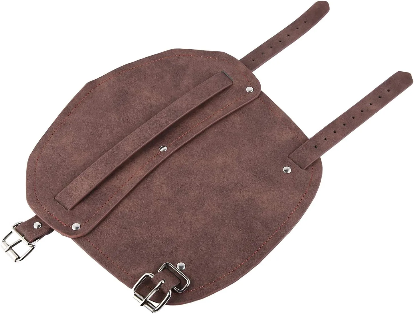 HZMAN Halloween Cosplay Costume Medieval Gauntlet Wristband Renaissance Faux Leather Bracer Archery Arm Guard