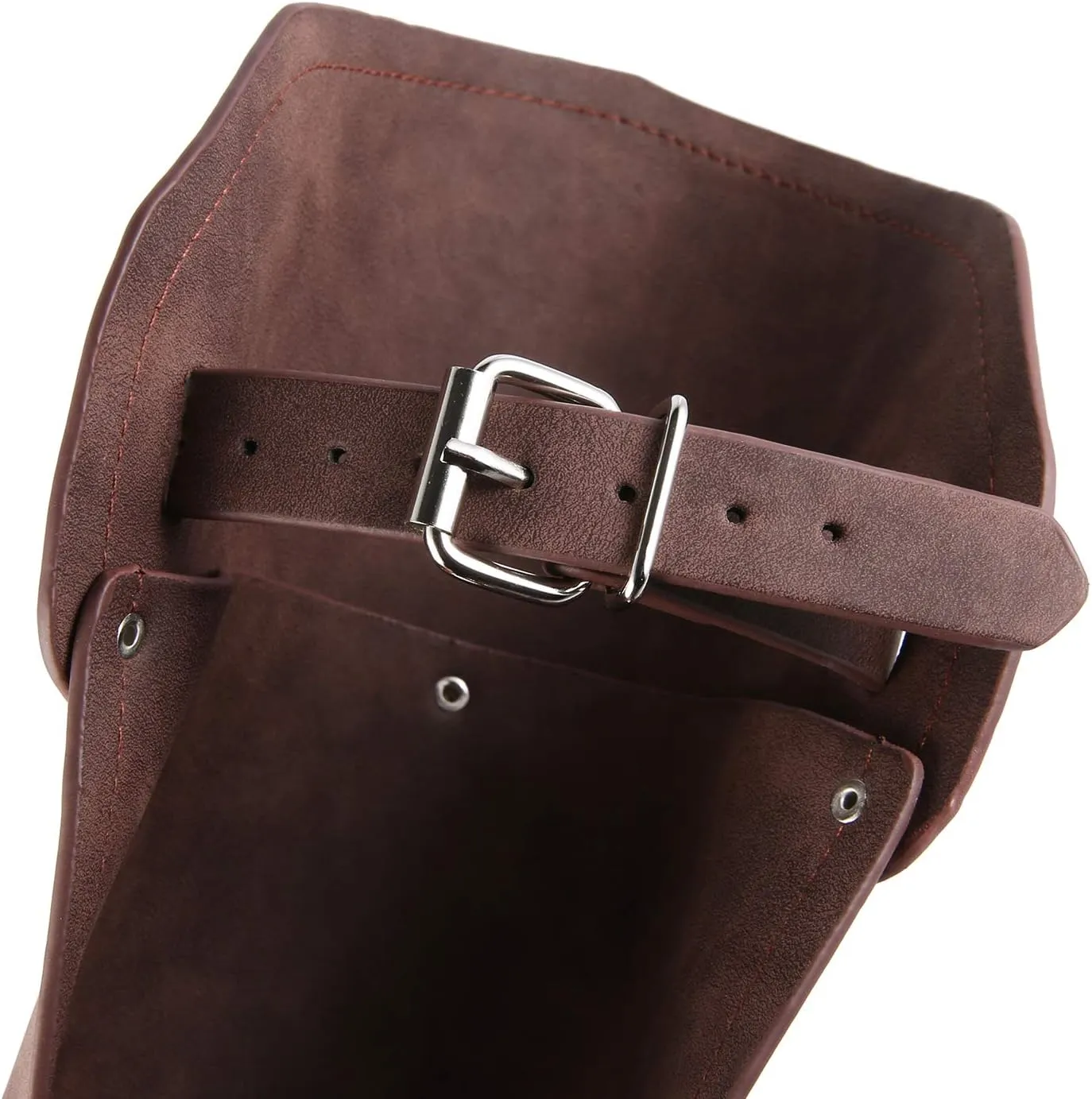 HZMAN Halloween Cosplay Costume Medieval Gauntlet Wristband Renaissance Faux Leather Bracer Archery Arm Guard