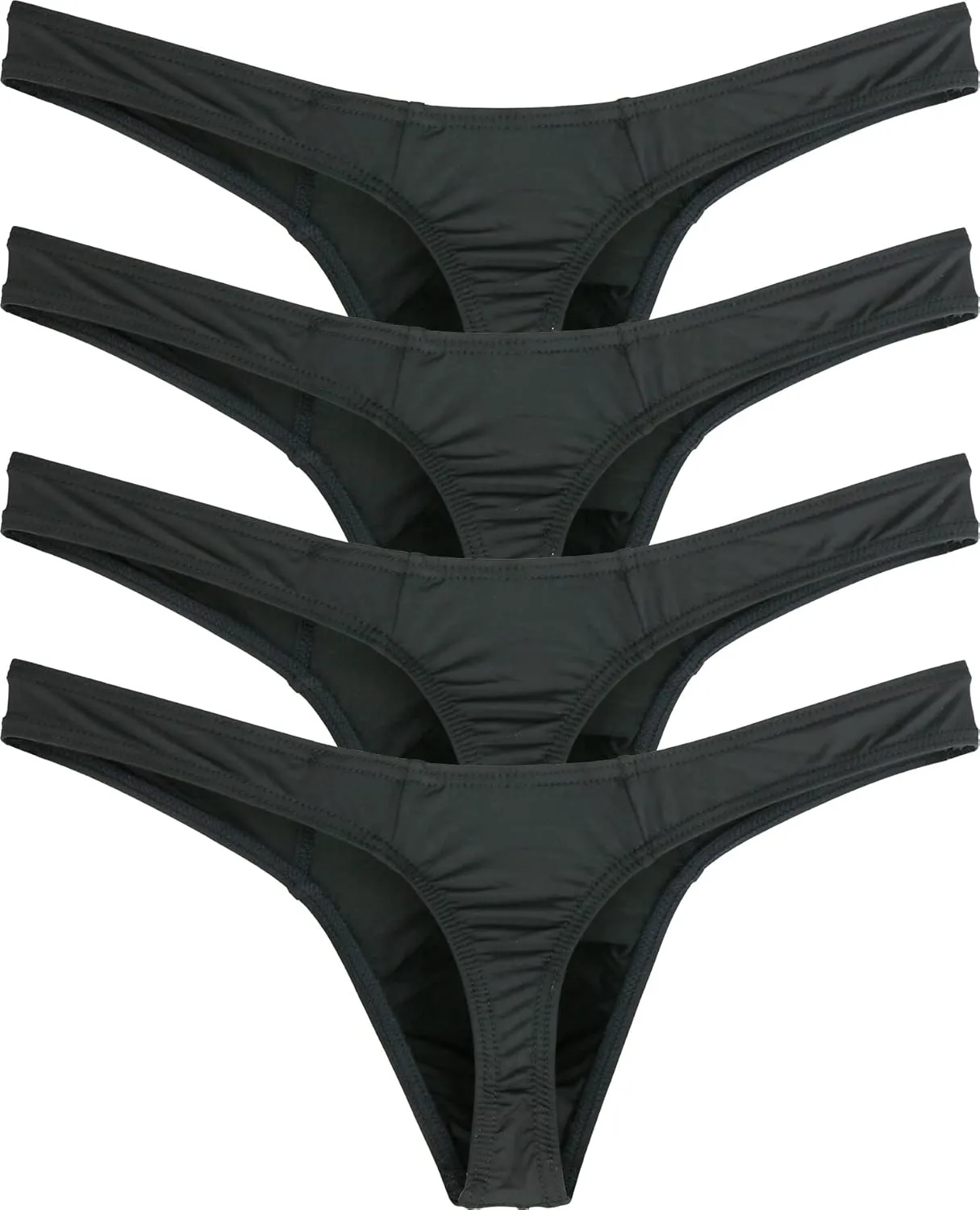 IKINGSKY Men's Low Rise Bulge Thong Sexy Mens Underwear Soft T-back Under Panties for Men