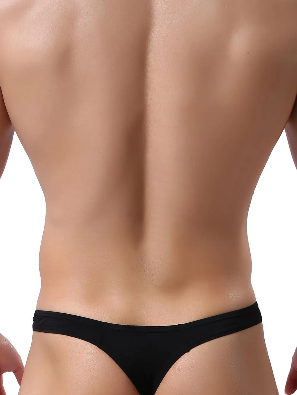 IKINGSKY Men's Low Rise Bulge Thong Sexy Mens Underwear Soft T-back Under Panties for Men