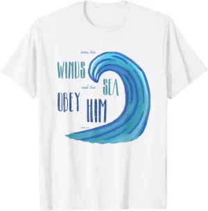 Jesus Follower Christian Believer T Shirt Beach Ocean Wave T-Shirt