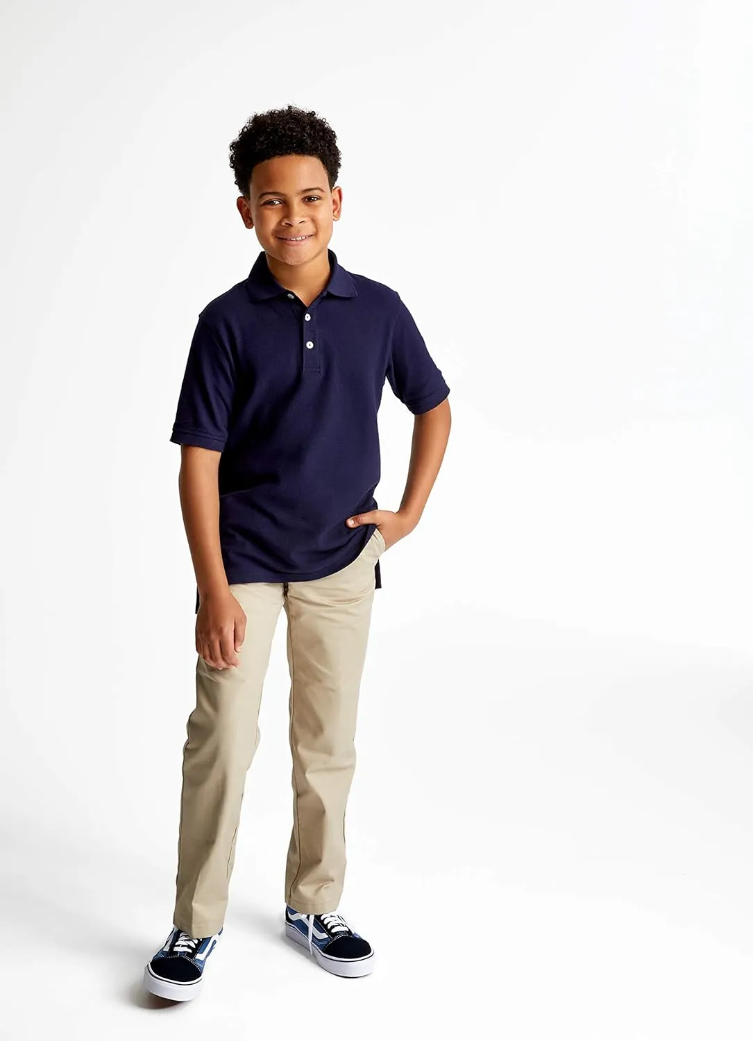 Kids' Short Sleeve Pique Polo Shirt