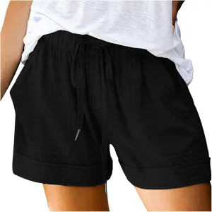Lounge Shorts for Women Ripped Stretchy Jean Shorts Mid Waisted Distressed Denim Shorts Capri Pants Maternity Clothes
