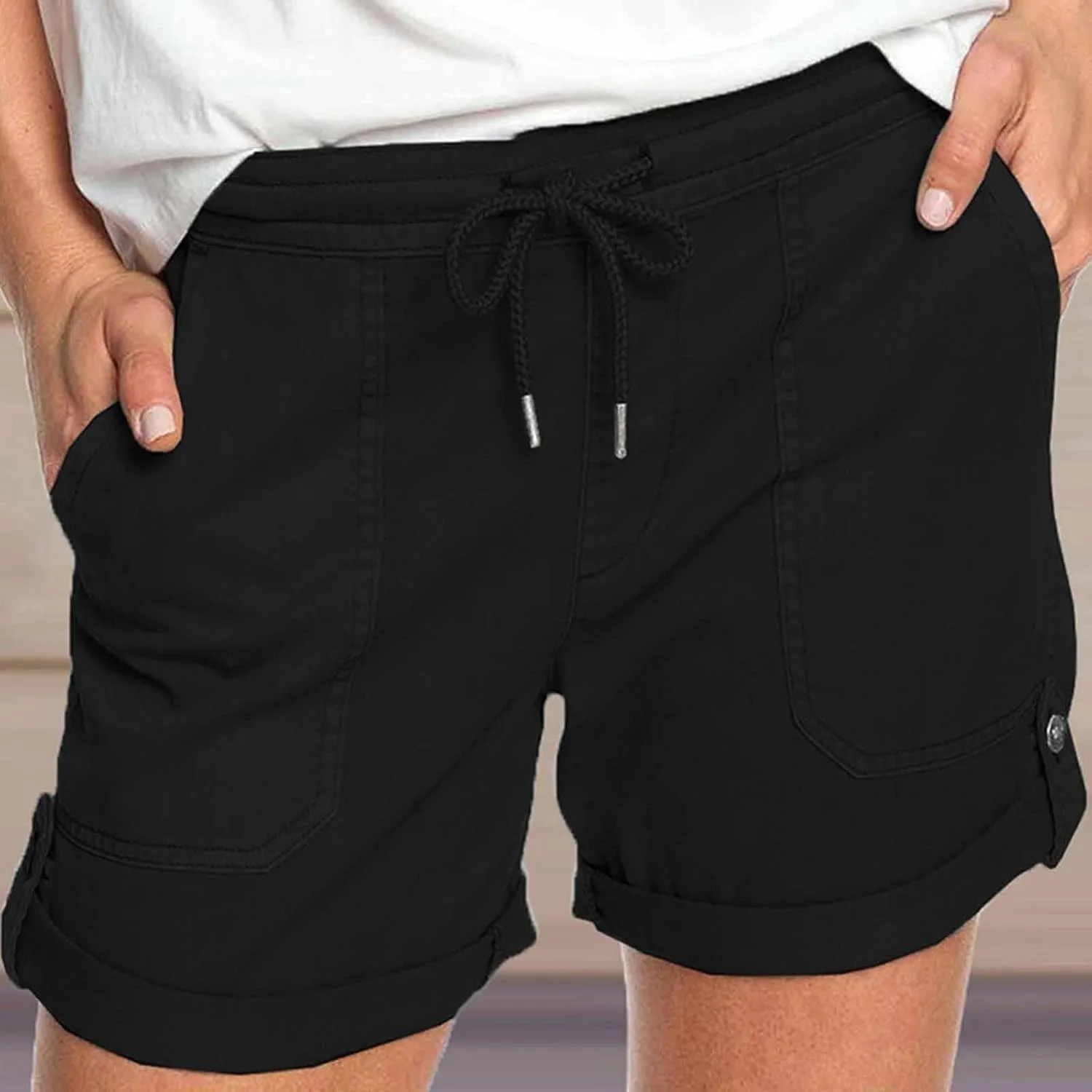 Lounge Summer Shorts for Women Drawstring Elastic Waist Pull on Shorts Baggy Trendy Short Pants 2025 Trendy Outfits