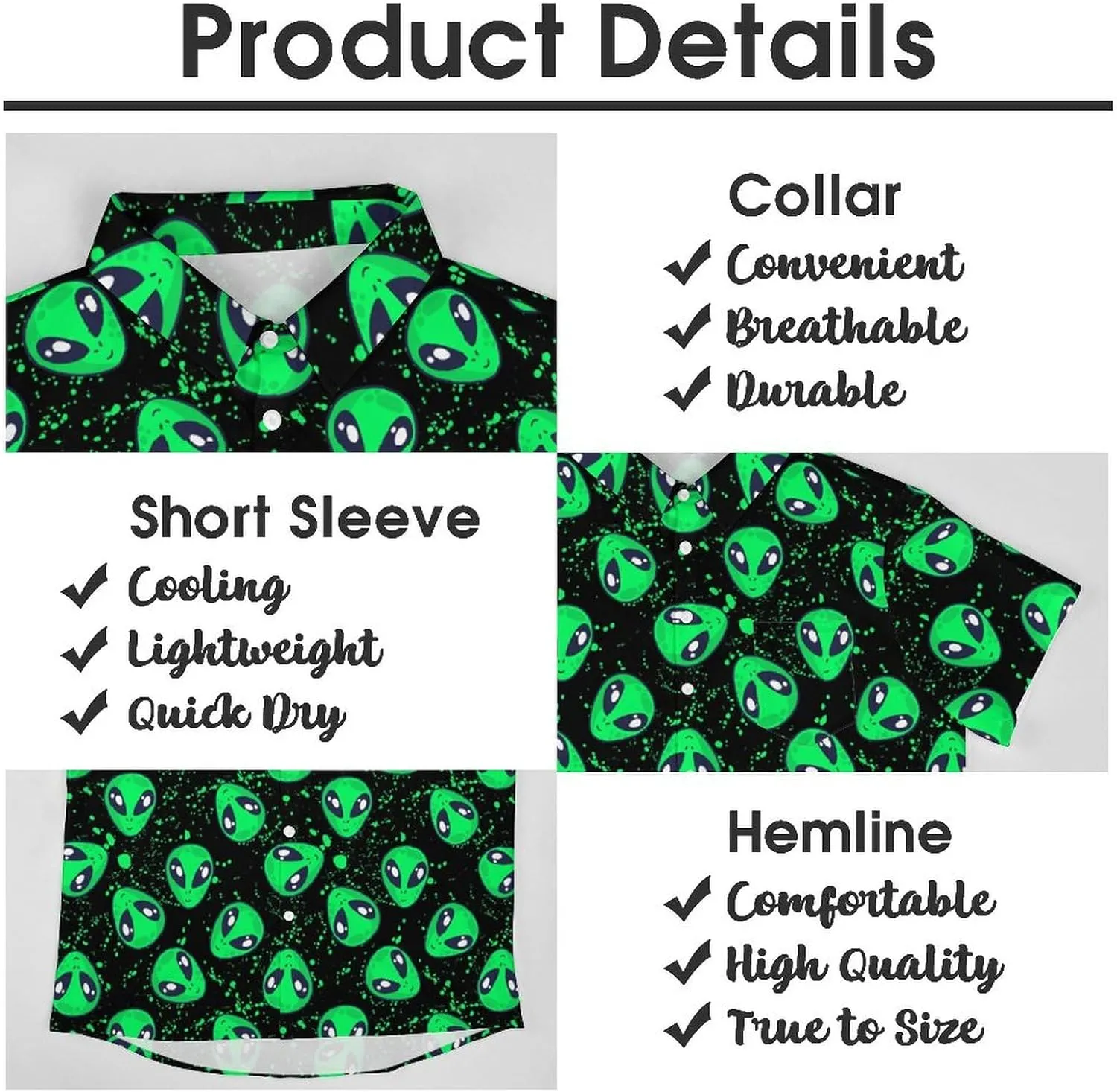 Mens Hawaiian Shirt Casual Button Down Short Sleeve Tropical Beach Holiday Aloha Party Shirt for Men Funny