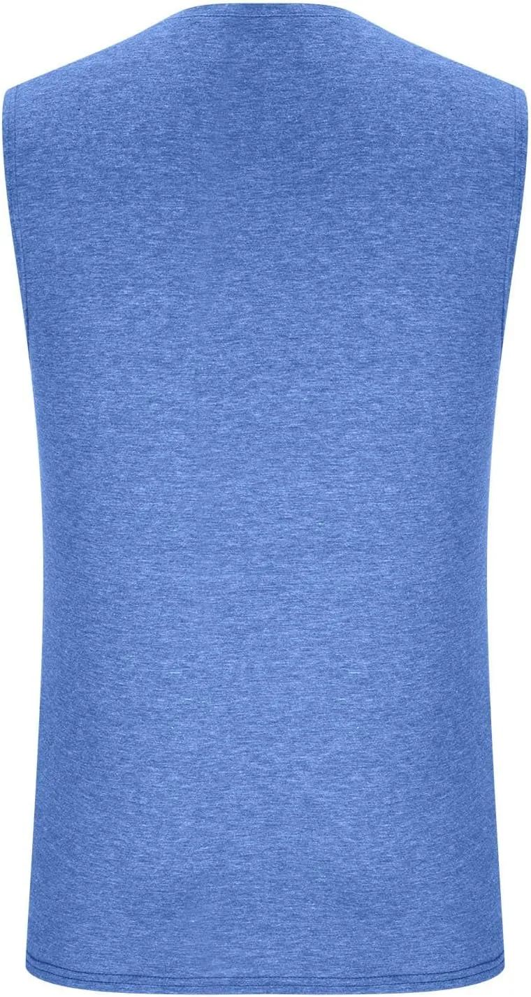 Men's Workout Tank Tops Gym Cut Off Sleeveless T Shirt Bodybuilding Fitness Muscle Athletic Tank Top Palm Tree Shirts Tee