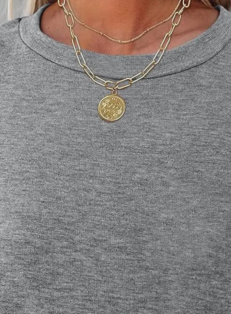 Naggoo Womens Short Sleeve Tunic Tops for Leggings Summer Casual Long Shirts with Pockets Loose Fit Oversized Tshirts