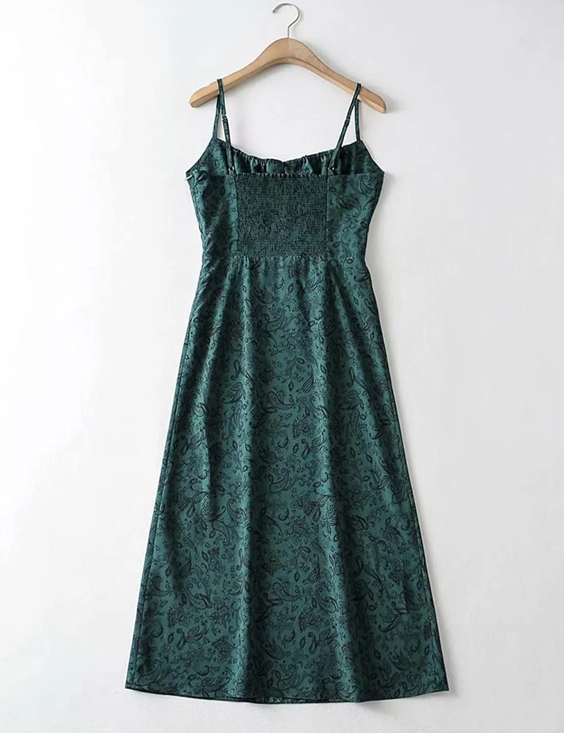 Omoone Womens Floral Dress Low-Cut Square Neck Spaghetti Strap Tie Bodycorn 90s Y2k Sun Dresses