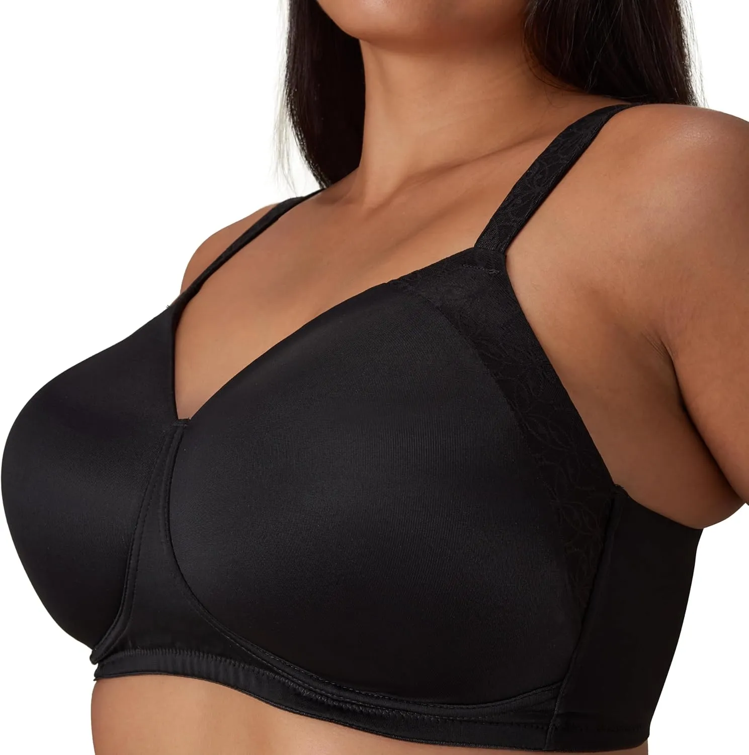 Playtex Women's Secrets Smoothing Wireless Bra 4707, Perfectly Smooth Full-Coverage T-Shirt Bra, Full Figures