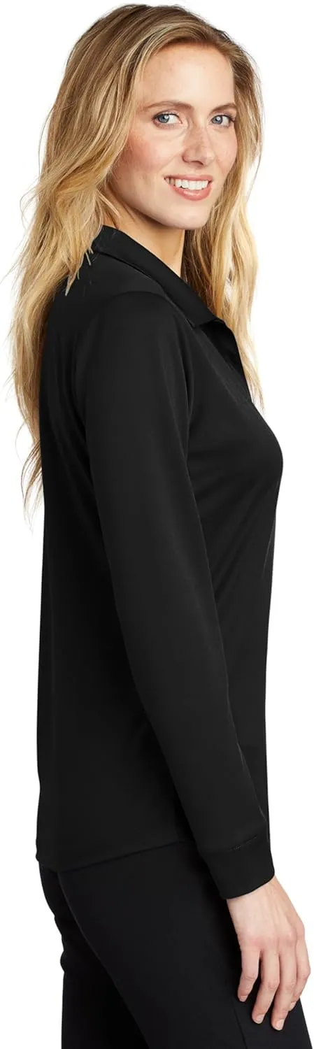Port Authority Ladies Silk Touch Performance Long Sleeve Polo