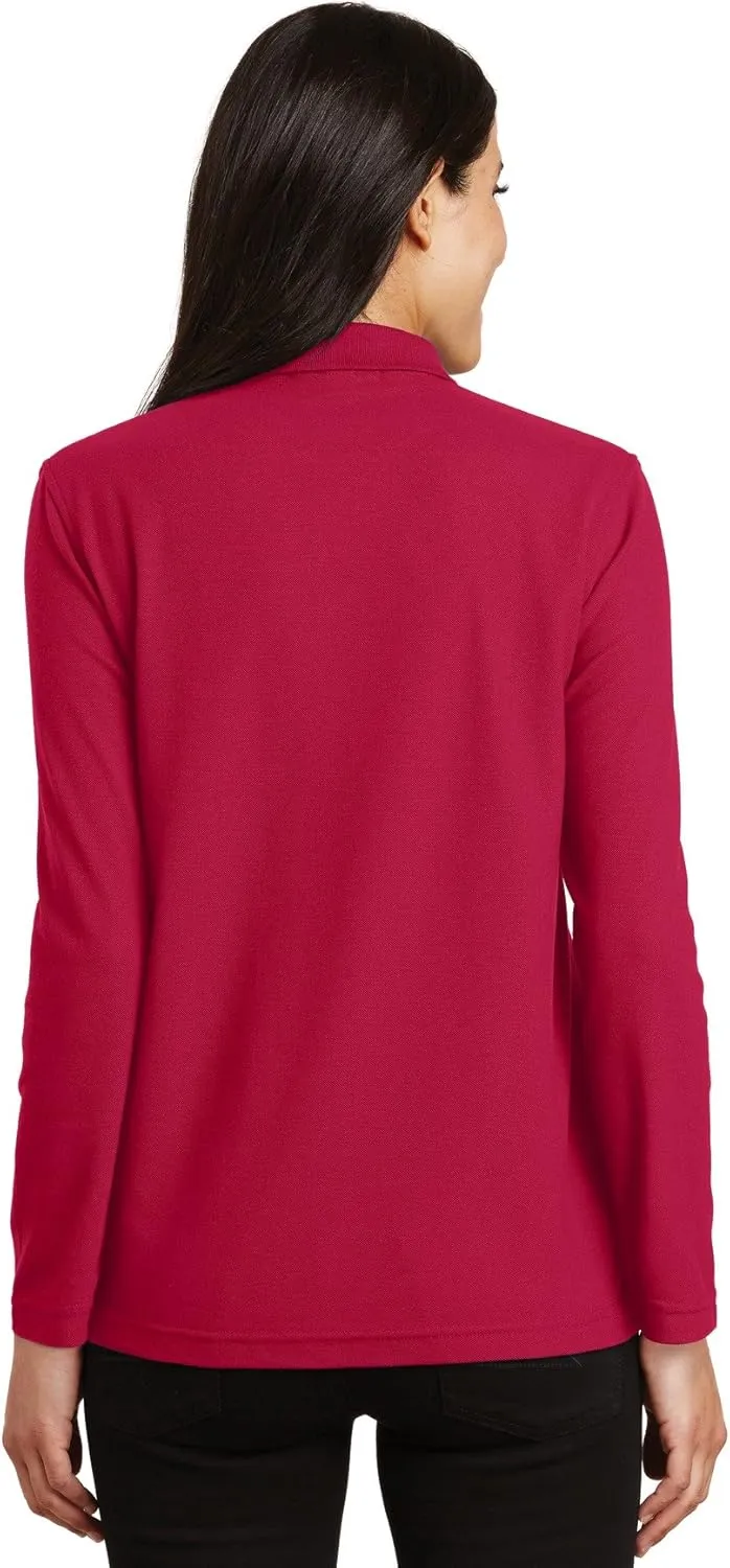 Port Authority Women's Long Sleeve Silk Touch Polo