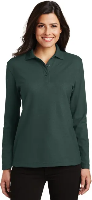 Port Authority Women's Long Sleeve Silk Touch Polo