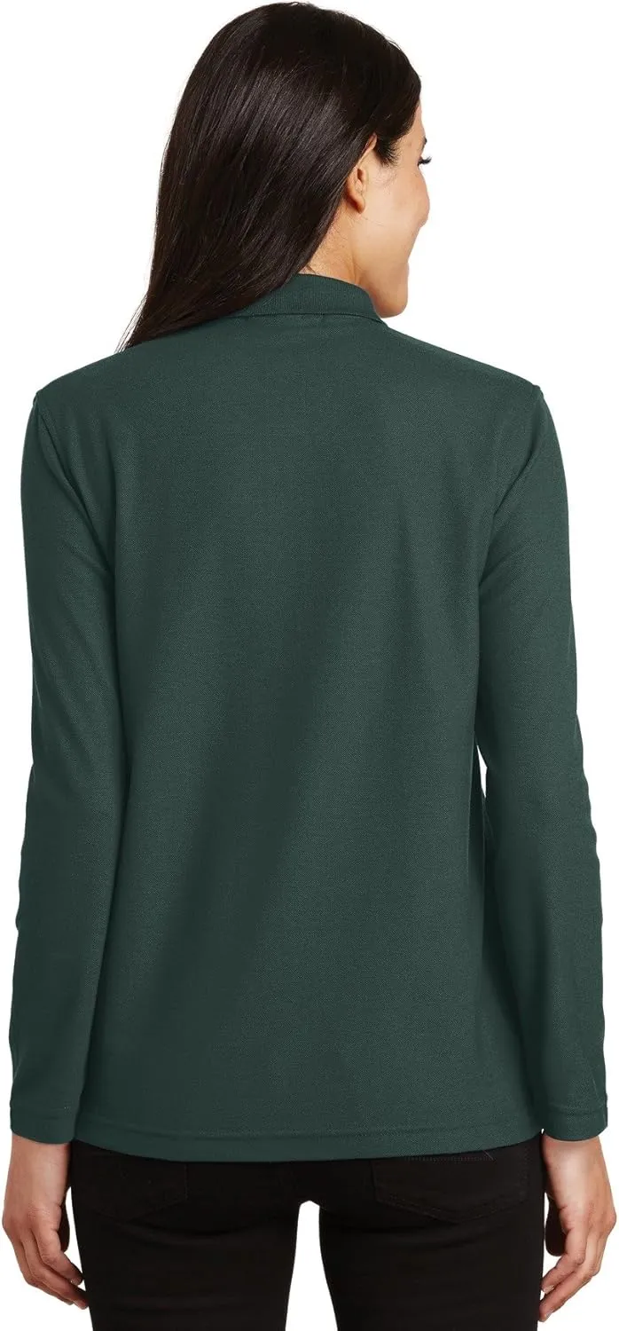 Port Authority Women's Long Sleeve Silk Touch Polo