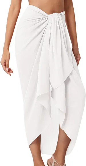 QIANXIZHAN Women's Swimsuit Cover Up,Beach Sarong Wrap Bottom Coverup for Women Short Skirt
