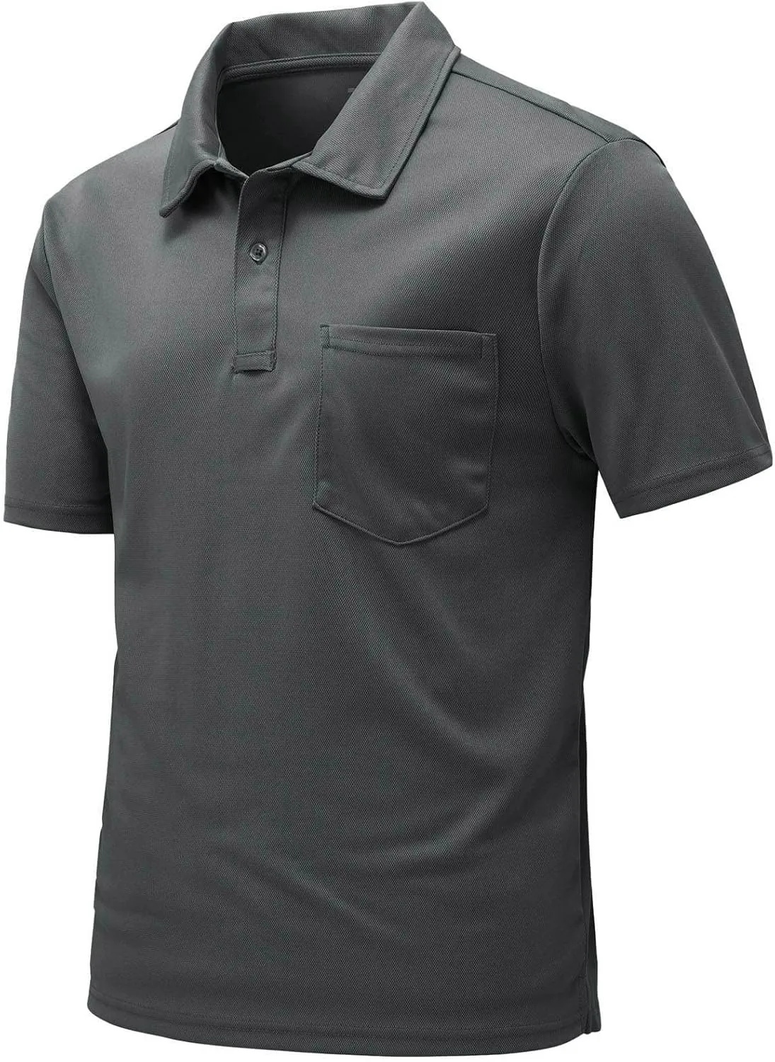Rdruko Men's Polo Shirts Short Sleeve Quick Dry Outdoor Golf Sports Shirts with Pocket