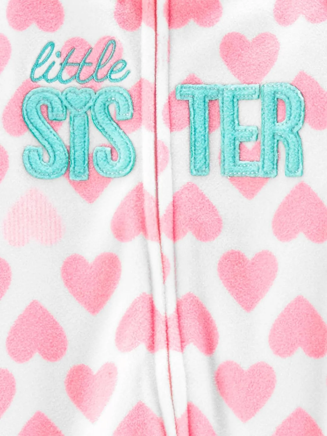 Simple Joys by Carter's Baby Girls' Fleece Footed Sleep and Play, Pack of 2