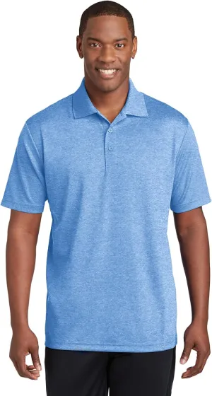 SPORT-TEK PosiCharge RacerMesh Raglan Heather Block Polo ST641