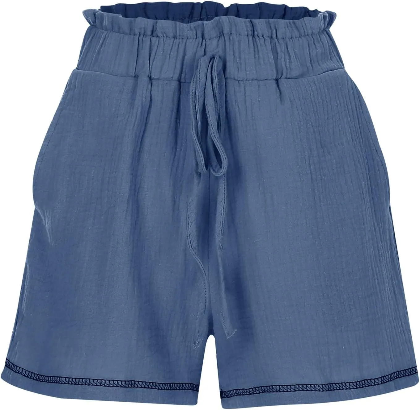 Summer Shorts for Women Drawstring High Waisted Casual Lounge Shorts Lightweight Comfy Beach Short Pants with Pockets