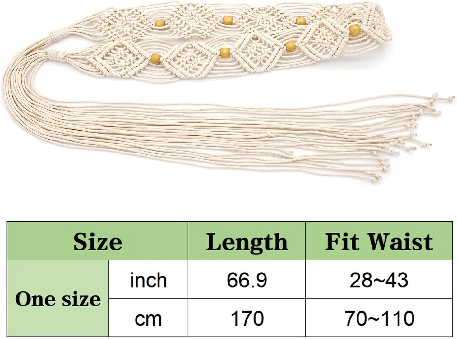 Suyi Boho Braid Belt for Women Bohemian Woven Waist Belts for Dress