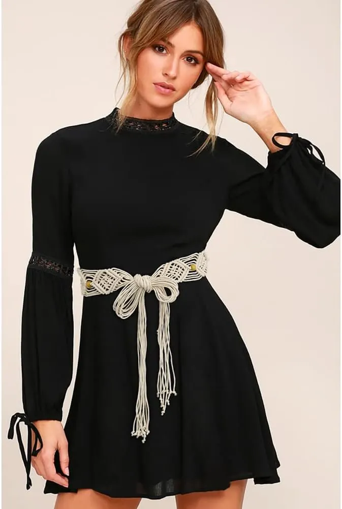 Suyi Boho Braid Belt for Women Bohemian Woven Waist Belts for Dress