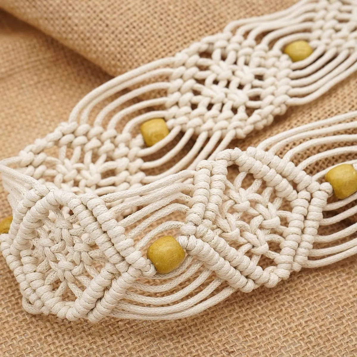 Suyi Boho Braid Belt for Women Bohemian Woven Waist Belts for Dress