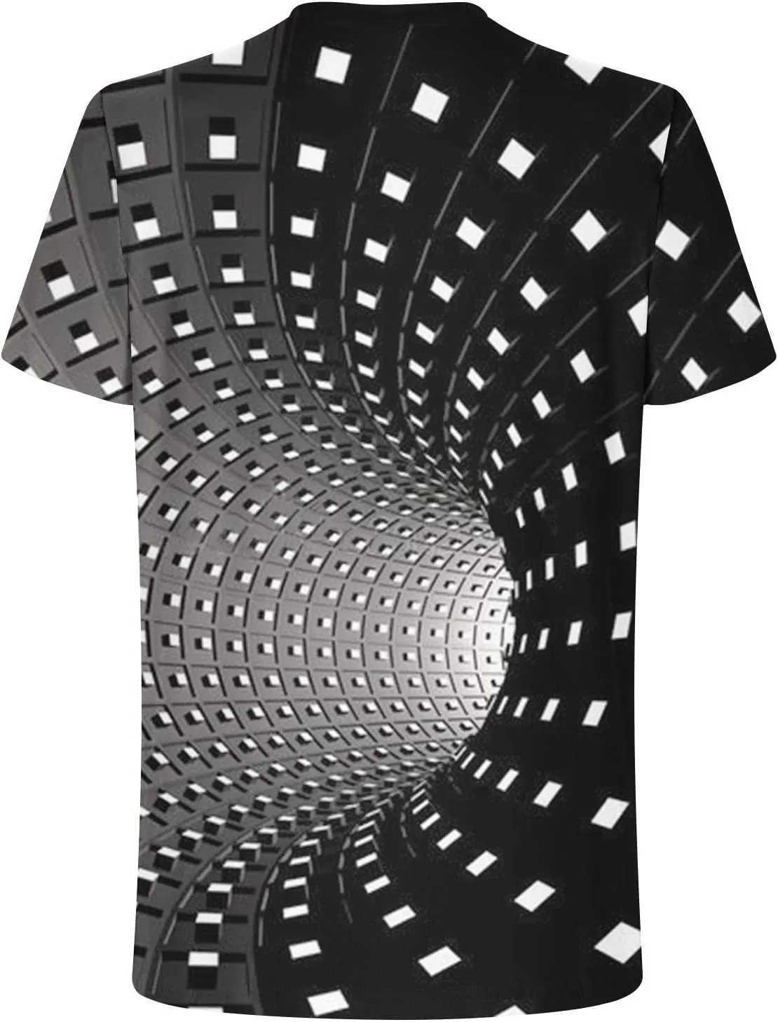 Unisex Fashion 3D Print T-Shirts Funny 3D Abstract Art Trippy Graphics Crewneck Short Sleeve Tops for Mens Womens