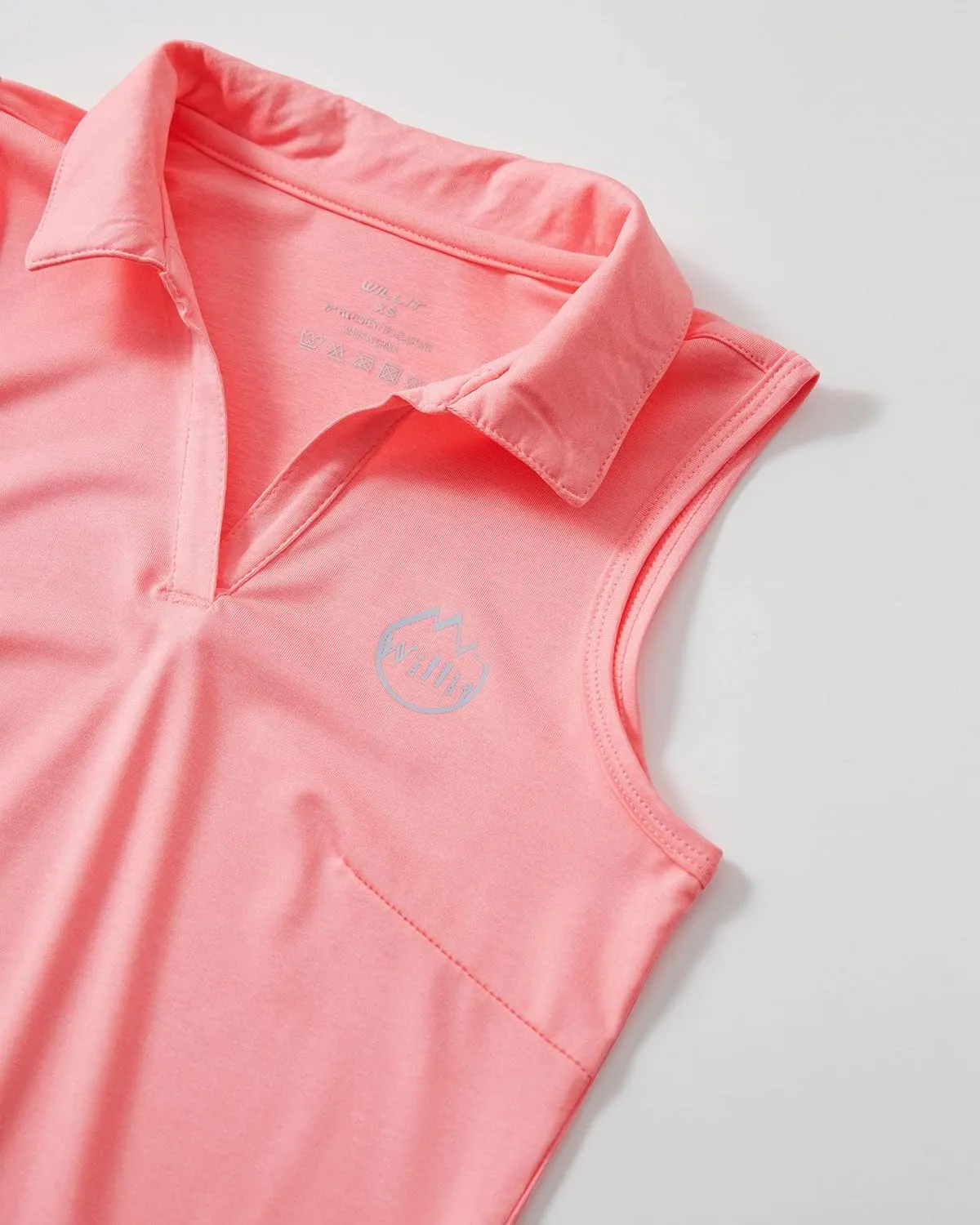 Willit Girls' Sleeveless Polo Shirts Golf Tennis Polo Lightweight Shirts Quick Dry