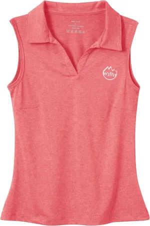 Willit Girls' Sleeveless Polo Shirts Golf Tennis Polo Lightweight Shirts Quick Dry