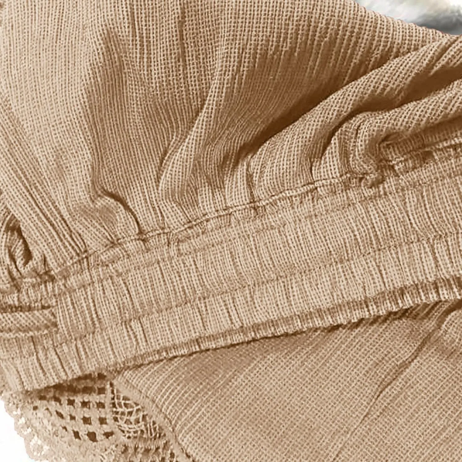 Women Lace Print Hem Straight Leg Casual Shorts Elastic High Waist with Drawstring Skorts Trendy Streetwear Outfits