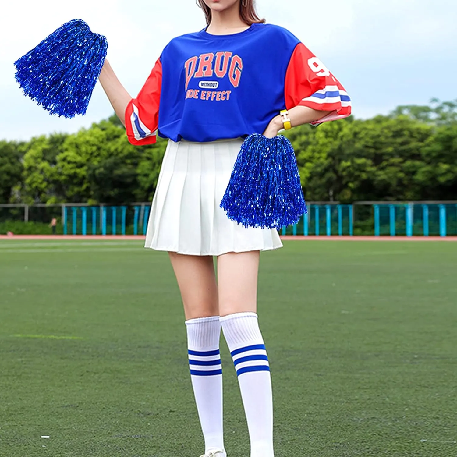 Womens Girl High Waisted Pleated Tennis Skirt A-Line Mini Skirt Uniform Athletic Cheerleader Skirt with Lining Short